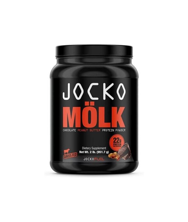 Jocko M?lk Protein Powder (Chocolate Peanut Butter) – Keto, Probiotics, Grass Fed Whey, Digestive Enzymes, Amino Acids, Sugar Free Monk Fruit Blend – Supports Muscle Recovery and Growth – 31 Servings
