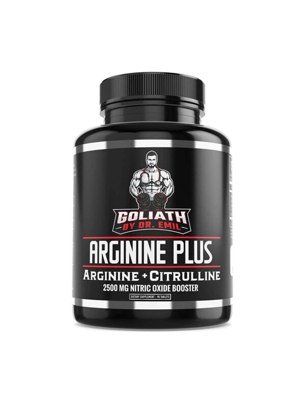 L Arginine + L Citrulline – 2500 MG High Dose NO Booster Tablets – Nitric Oxide Supplement for Muscle, Pump and Heart Health (Arginine AAKG and Citrulline Malate 2:1)