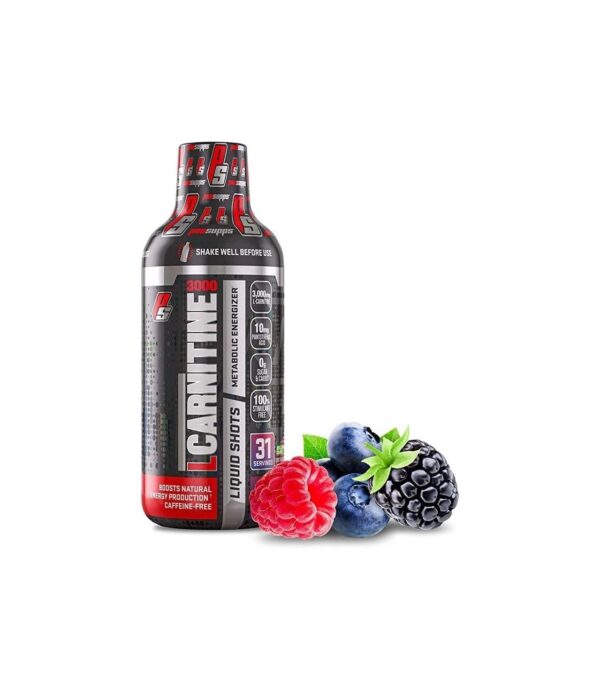 ProSupps L-Carnitine 3000 Stimulant Free Liquid Shots for Men and Women – Metabolic Energizer and Fat Burner Workout Drink for Performance and Muscle Recovery – Weight Loss Drinks (Berry)