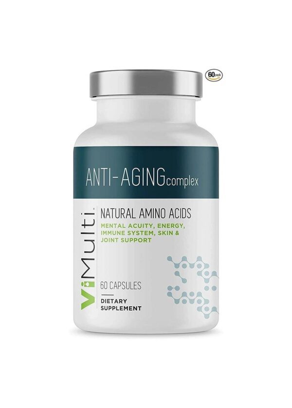 ViMulti Anti-Aging Natural Amino Acid Supplement for Longevity ?Supports Immune Health, Increased Energy, Improved Focus, Smoother Skin Tone and Restorative Sleep