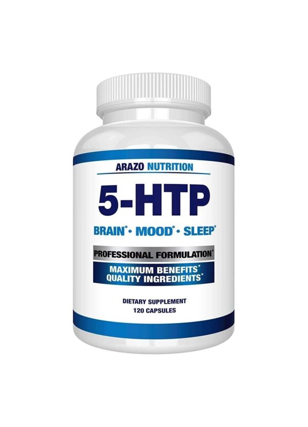 5-HTP 200mg Plus Calcium for Mood, Sleep ? Supports Calm and Relaxed Mood ? 99% High Purity ? 120 Capsules