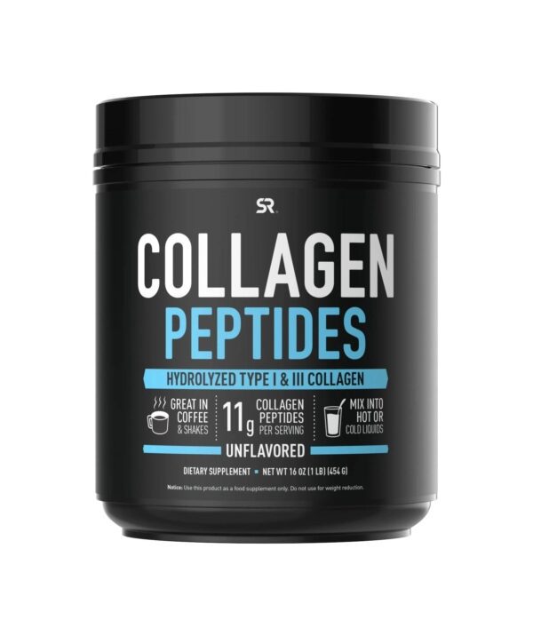 Sports Research Collagen Powder Supplement – Hydrolyzed Protein Peptides that are Vital for Healthy Joints, Bones, Skin, & Nails – Great Keto Friendly Nutrition for Men & Women – Mix in Drinks (16 Oz)