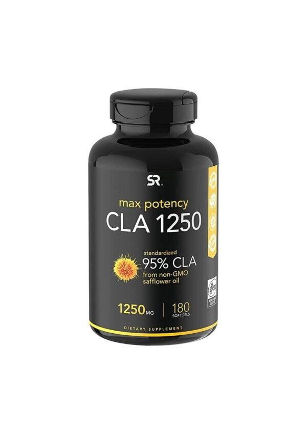 Max Potency CLA 1250 (180 Softgels) with 95% Active Conjugated Linoleic Acid | Weight Management Supplement for Men and Women | Non-GMO, Soy & Gluten Free
