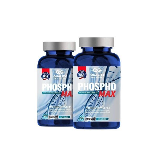 PHOSPHOMAX Phospho Ethanolamine (2 Units)- Boost Your Immune System Phosphoethanolamine- Exclusive Blend to Give Extra Immunity Effect, Fosfoetanolamina Natural Blend Made After 26 Yrs of Research