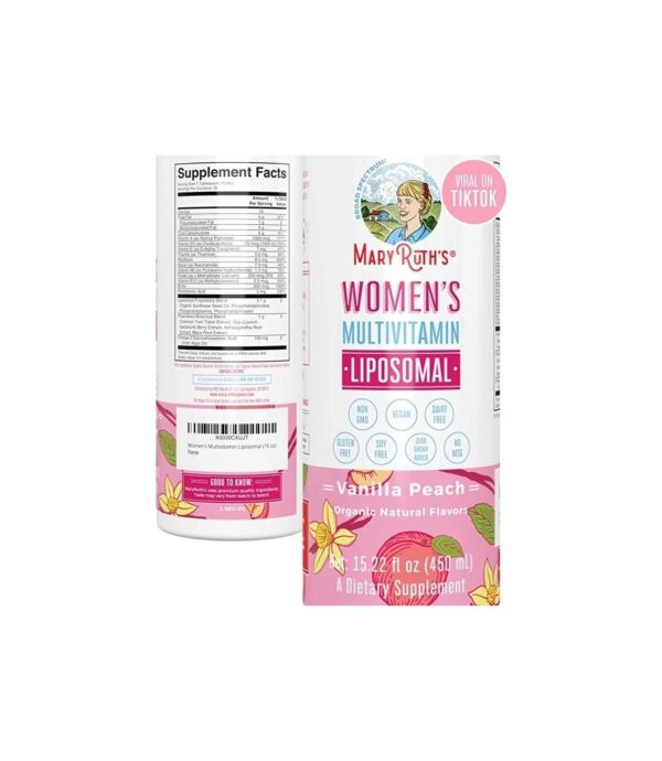 MaryRuth Organics Multivitamin for Women | Sugar Free Womens Multivitamin | Liquid Vitamins for Women | Immune Support Supplement | Cognitive Health & Mood Balance | Vegan | Non-GMO | 15.22 Fl Oz