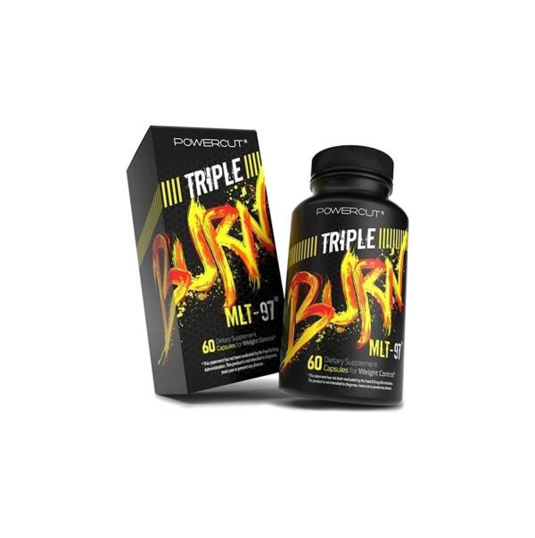 powercut Triple Burn MLT-97 Weight Loss Fat Burner Diet Pills for Women & Men – Appetite Suppressant – 60 Days Supply