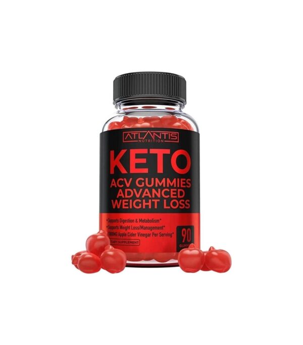 Keto ACV Gummies Advanced Weight Loss – Supports Digestion, Weight Loss, Detox & Cleansing – Apple Cider Vinegar Keto Gummies Formulated with 1000MG Apple Cider Vinegar Per Serving – 90 Gummies