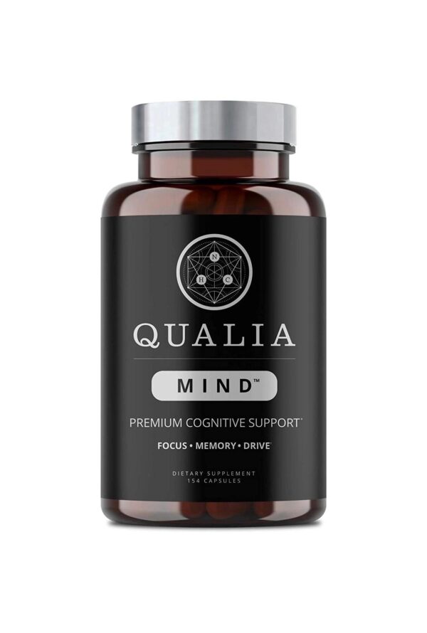 Qualia Mind -The Most Advanced Nootropic | Top Brain Supplement for Memory & Concentration with 27+ Brain Boosters Ginkgo biloba, Alpha GPC, Bacopa monnieri, Celastrus paniculatus, DHA & More.