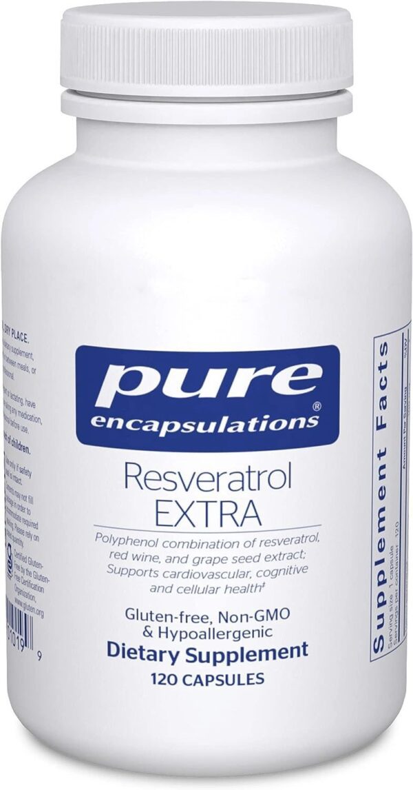 Pure Encapsulations Resveratrol Extra | Supplement to Support Healthy Cellular and Cardiovascular Function* | 120 Capsules