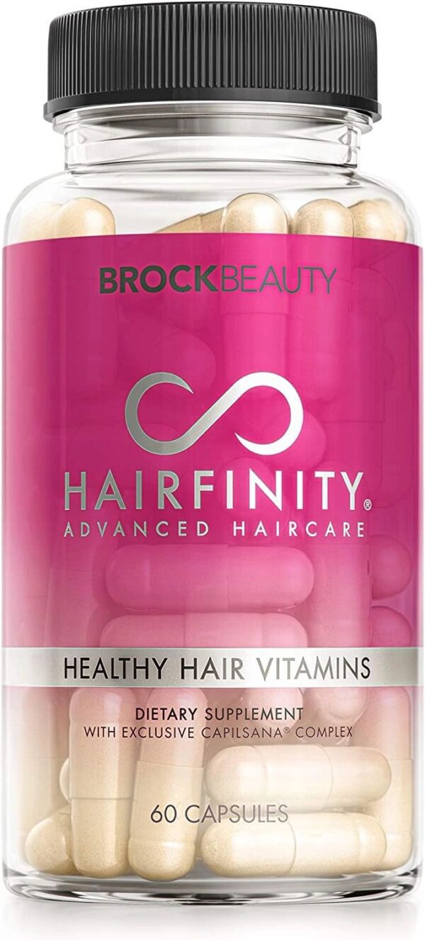 Hairfinity Hair Vitamins – Scientifically Formulated with Biotin, Amino Acids, and a Vitamin Supplement That Helps Support Hair Growth – Vegan – 360 Veggie Capsules (6 Month Supply)