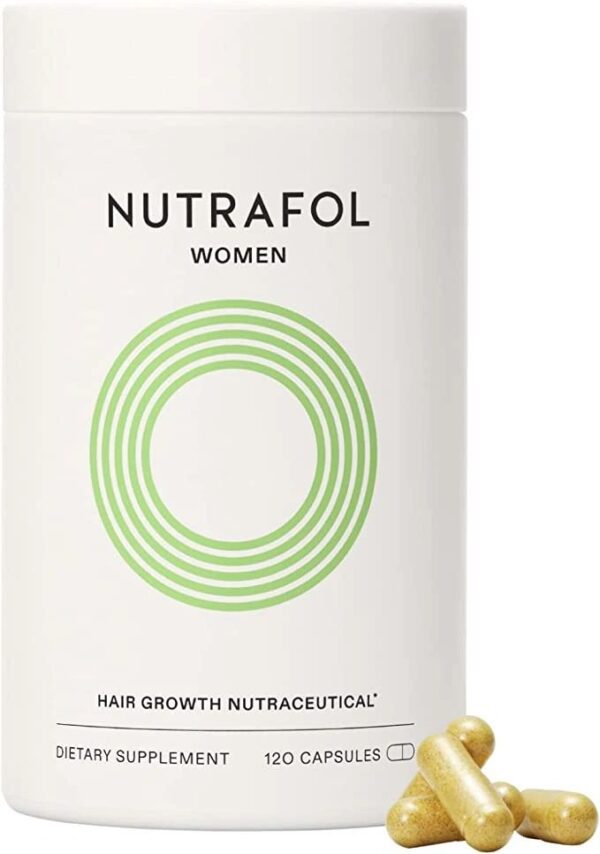 Nutrafol Women’s Hair Growth Supplement | Ages 18-44 | Clinically Proven for Visibly Thicker & Stronger Hair | Dermatologist Recommended | 1 Bottle | 1 Month Supply